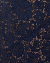SPIRAL LACE MIDI DRESS