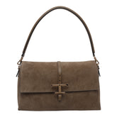 BORSA A SPALLA T TIMLESS FLAP IN SUEDE SMALL