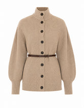 CARDIGAN IN MAGLIA CON CINTURA