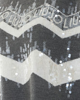 MAGLIA A COLLO ALTO CON PAILLETTES