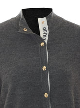 CARDIGAN CON LOGO SUL BORDO