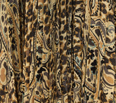 LEOPARD PLEATED SKIRT