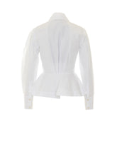 COTTON POPLIN SHIRT WITH FLOUNCE