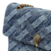 LARGE DENIM KENSINGTON CROSSBODY BAG