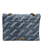LARGE DENIM KENSINGTON CROSSBODY BAG