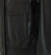 BOMBER IN FAUX LEATHER