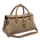 BORSA A MANO DOTTA IN NABUK SMALL