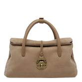 BORSA A MANO DOTTA IN NABUK SMALL