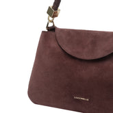 COCCINELLE TIGGY SUEDE SHOULDER BAG