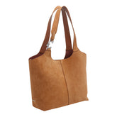 COCCINELLE C-EASY SUEDE SHOULDER BAG SMALL