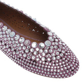 JEWEL PERFORATED BALLETS FLAT