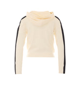 FELPA IN MAGLIA BICOLORE CON LOGO