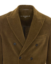 VELVET DOUBLE BREASTED JACKET