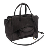 MEDIUM SUEDE FLAP HANDBAG