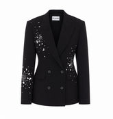 CRYSTALS DOUBLE BREASTED JACKET