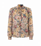 CREPONNE FLOWER SHIRT