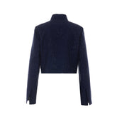 MORASCA GIACCA CROPPED CON STRASS