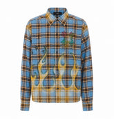 MA QUAD FLAMES FLANNEL SHIRT