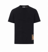 T-SHIRT CON PATCH CHECK IN CASHMERE