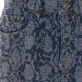 STRASS MINI DENIM SKIRT