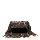 BORSA A SPALLA OXFORD FRINGE SMALL