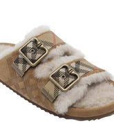 SANDALO URCHIN IN SHEARLING CHECK