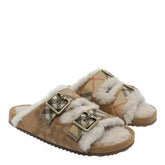 SANDALO URCHIN IN SHEARLING CHECK
