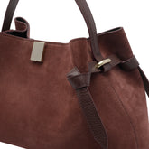 SUEDE GYOZA HANDBAG