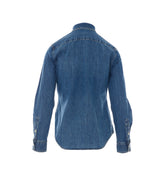 CAMICIA IN DENIM CON LOGO POLO