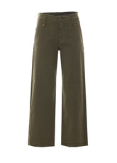 PANTALONI FLARE CROPPED