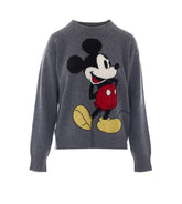 JACQUARD MR MOUSE WOOL JERSEY
