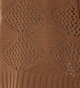 BEADED AND PERFORATED TURTLENECK