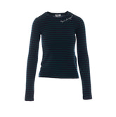 STRIPED T-SHIRT WITH EMBROIDERY