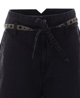 BALLOON TROUSERS WITH EMBROIDERED BELT