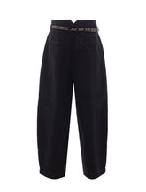 BALLOON TROUSERS WITH EMBROIDERED BELT