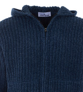 LOGO ZIPPED AND HOODED SWEATER
