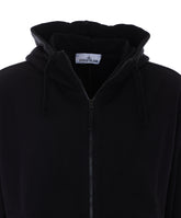 FELPA CON LOGO, ZIP E CAPPUCCIO