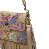 BORSA A SPALLA OXFORD CON FRANGE SMALL