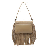 BORSA A SPALLA OXFORD CON FRANGE SMALL
