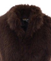 GILET IN PAUX FUR CON CINTURA