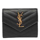 TRI-FOLD MATELASSE' CASSANDRE WALLET