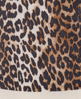 LEOPARD PRINT TURTLENECK SWEATER WITH LOGO
