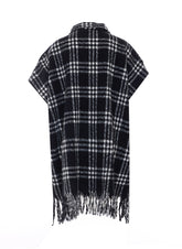 PONCHO LUNGO JACQUARD