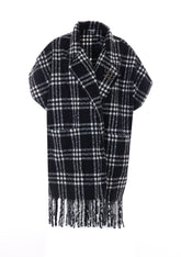 PONCHO LUNGO JACQUARD