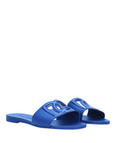 DG LOGO RUBBER BEACHWEAR SLIDE SANDALS
