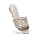 LEATHER SLIDE WITH DG LOGO