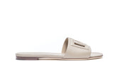 LEATHER SLIDE WITH DG LOGO