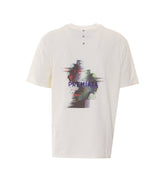 T-SHIRT WITH LOGO AND GRAPHIC PRINT