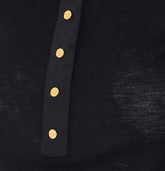KNITTED POLO SHIRT AND TAFFETA