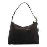 BORSA A SPALLA ROSETTE IN SUEDE MEDIUM